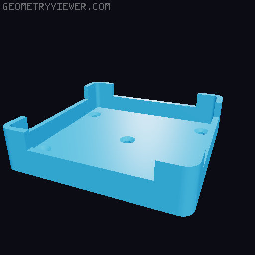 COB Key Light PCB Reuse Enclosure 3D model thumbnail