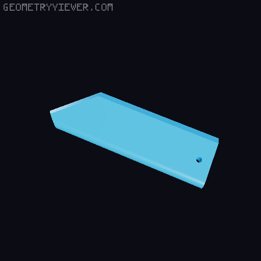 TikTok Gravity Knife Fidget Toy - now with 180 deg swing 3D model thumbnail