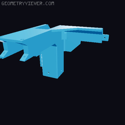 Ikea Lack V2 - +10mm-100mm Height Variants 3D model thumbnail