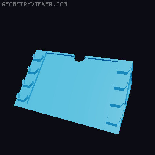 Hogwarts Battle Harry Potter Board Game Location Stand 3D model thumbnail