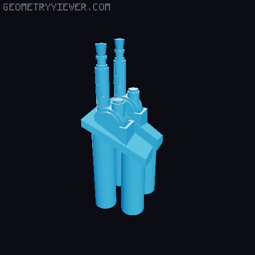 Aspis warhammer-style tank 3D model thumbnail