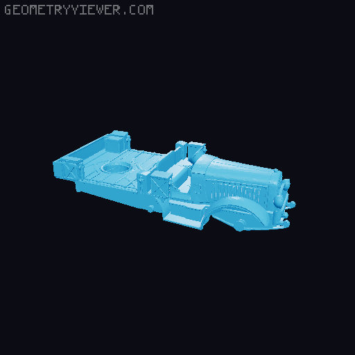Citroen p19 AA twin hotchkiss 25mm 3D model thumbnail