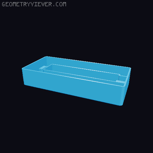 Philips OneBlade Pro 360 case 3D model thumbnail