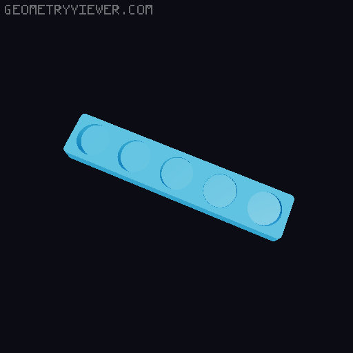 Gridfinity NUUN Tube Storage 3D model thumbnail