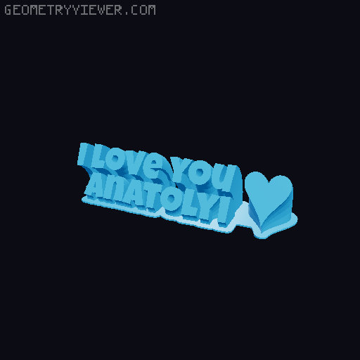 I love you... 3D model thumbnail