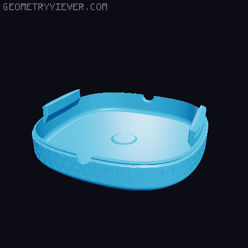 Ultimate Portable Rotatable Data Cable Organizer Storage Box without Hinges 3D model thumbnail