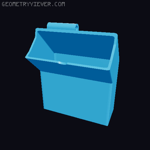 Brass Catcher for 10 - 308 (Quick Detach - Flip Up) 3D model thumbnail