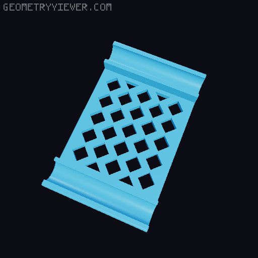 Short Reprack Shelf Sizes 50mm-250mm 3D model thumbnail