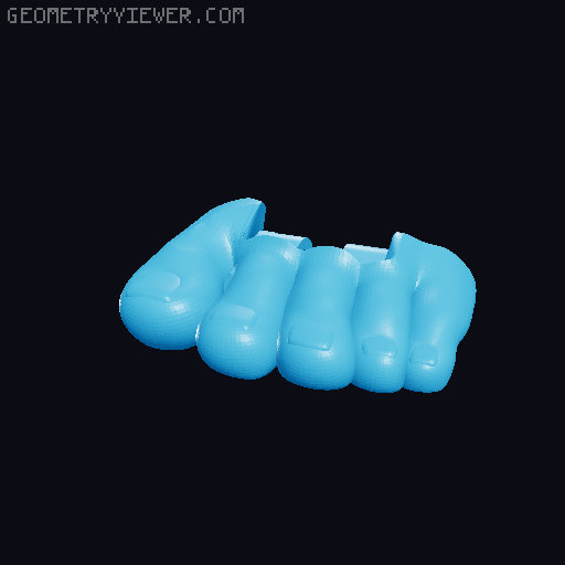 Dummy 13 Hulk parts remix 3D model thumbnail
