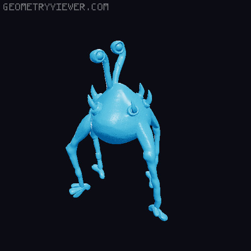 Glommer figure- Star Trek tas 3D model thumbnail