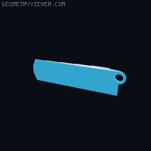 5 tools Metric measurement keychain 3D model thumbnail