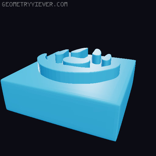 Mystic symbol stamp collection 3D model thumbnail