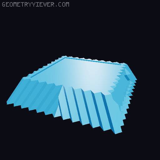 Stylish Octahedroflake Base 3D model thumbnail