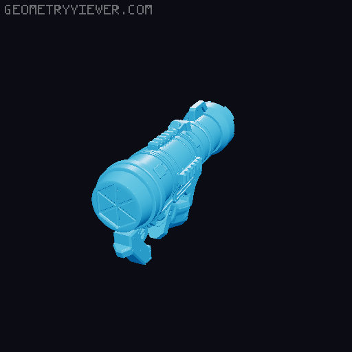 Anti Mech Toob for 28mm Games 3D model thumbnail