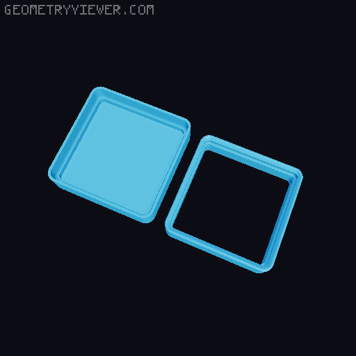 Cardboard Gridfinity Bins (more accurate, with magnet holes) 3D model thumbnail