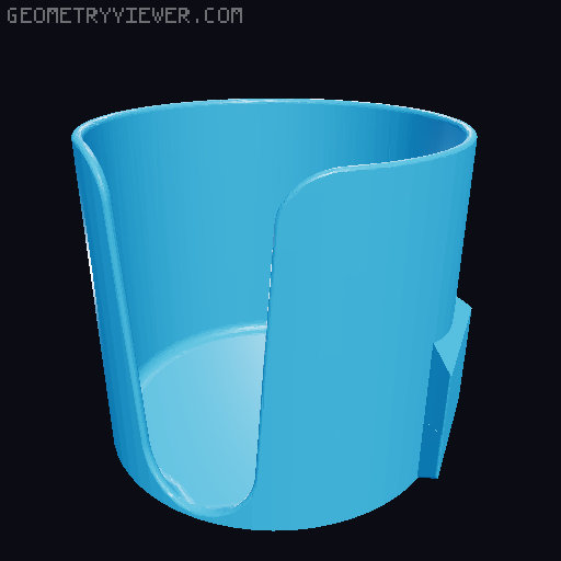 Pitcher holder for Desk clamp 3D model thumbnail