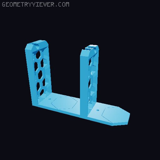 Spool holder for more than 5 spools 3D model thumbnail