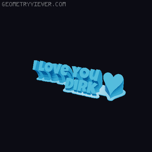 I love you... 3D model thumbnail