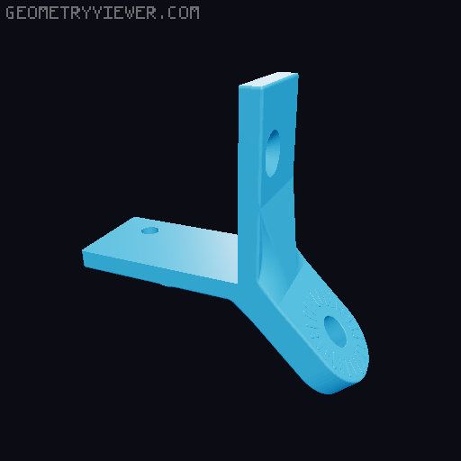 Lack Enclosure mounts for articulating camera mount 3D model thumbnail