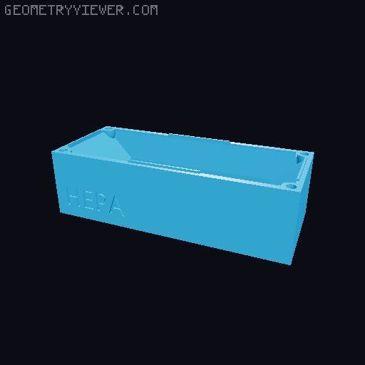 Tingkat - Creality K1C/K1/K1SE HEPA and Carbon Filter Air Scrubber 3D model thumbnail