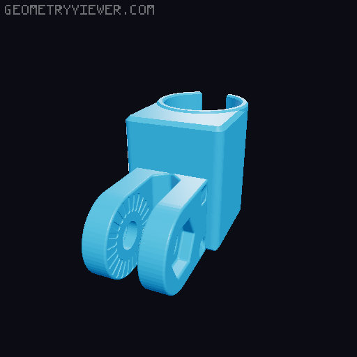 Olight S1R/S2R flashlight arm 3D model thumbnail