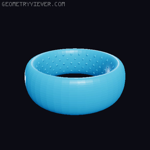 Contraceptive ring 3D model thumbnail