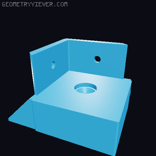 IKEA Lack enclosure (spool inside) 3D model thumbnail