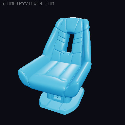 AFA - Sovereign - 4.5" Scale - Captain's Chair and Officer Chair 3D model thumbnail