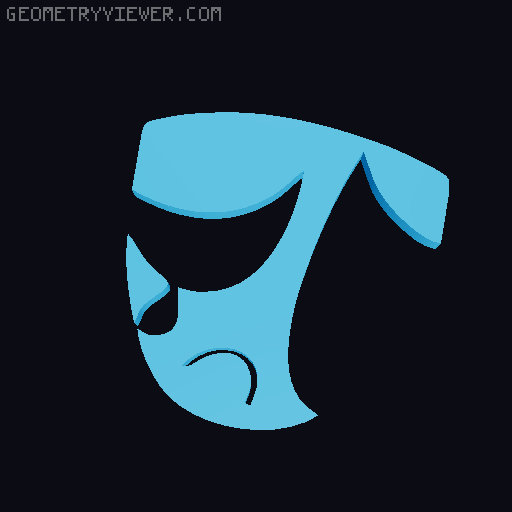 Gangle (Credits) Digital Circus 3MF Magnet 3D model thumbnail