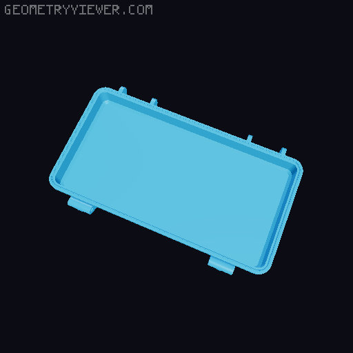 Filament Swatch Card Case/Holder 3D model thumbnail