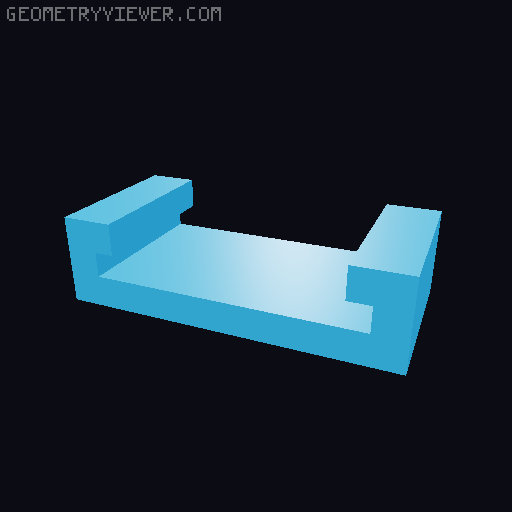 SEGA illuminated logo 3D model thumbnail