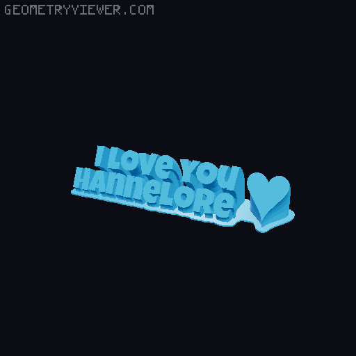 I love you... 3D model thumbnail