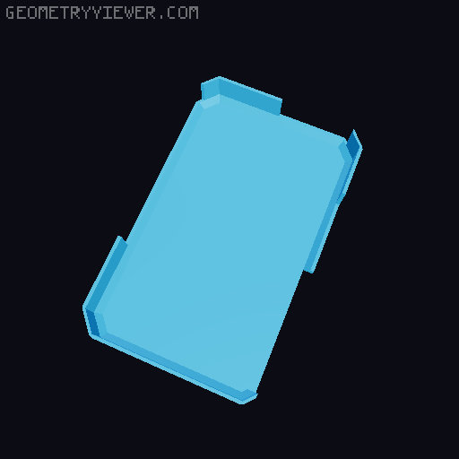 V3 KE Nebula Pad Screen Cover 3D model thumbnail