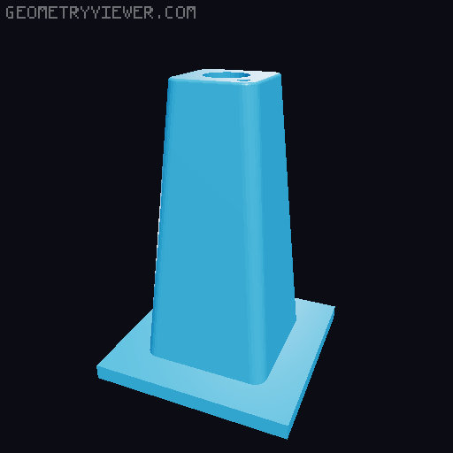 Moon Stand for WLED in 8266 3D model thumbnail