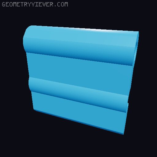 Case for Xacto knives or pens 3D model thumbnail