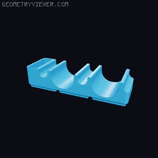 Gridfinity screwdriver holder 3D model thumbnail