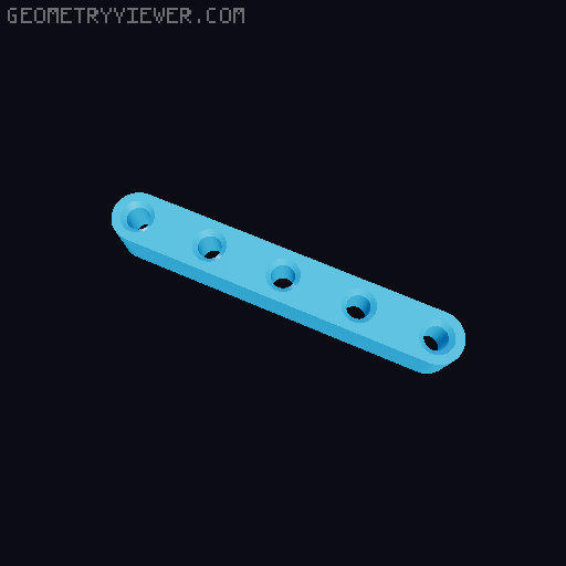 PTFE Bushing With M10 Coupler Screws for Table IKEA LACK 3D model thumbnail