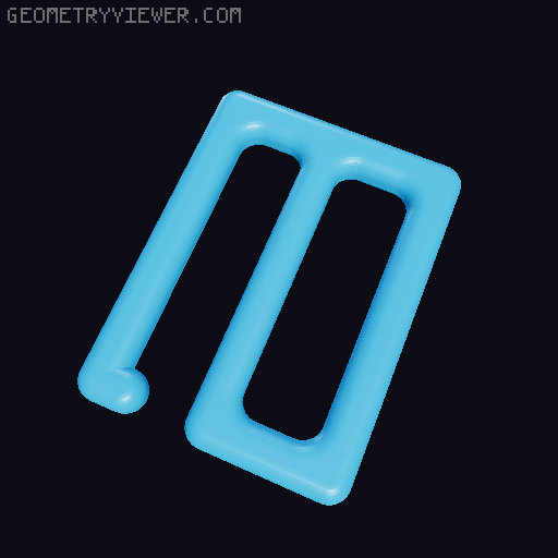 Corner for strap 3D model thumbnail