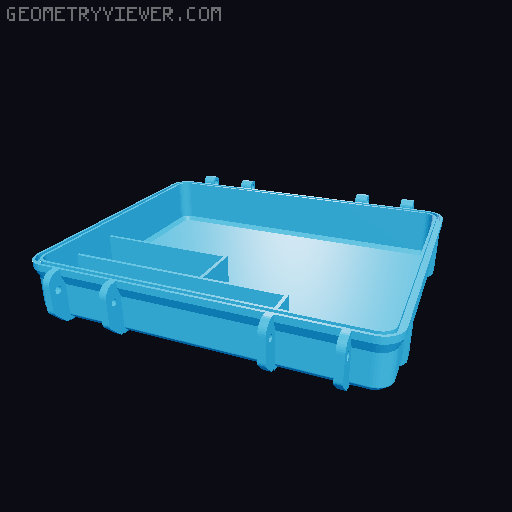Estuche duradero para destornillador Parkside 3D model thumbnail