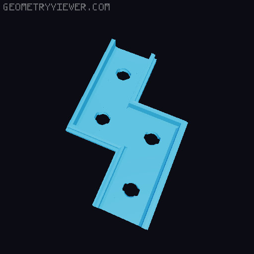 Underware S-Curve Cable Tunnel 3D model thumbnail