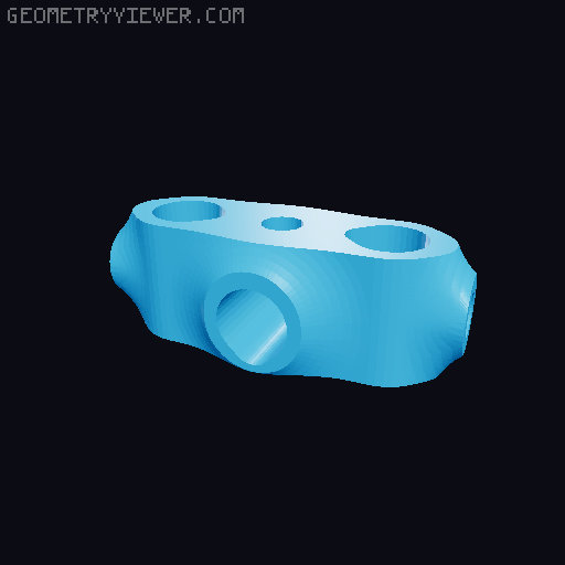 Modular holder system (3rd hand / lab stand) 3D model thumbnail