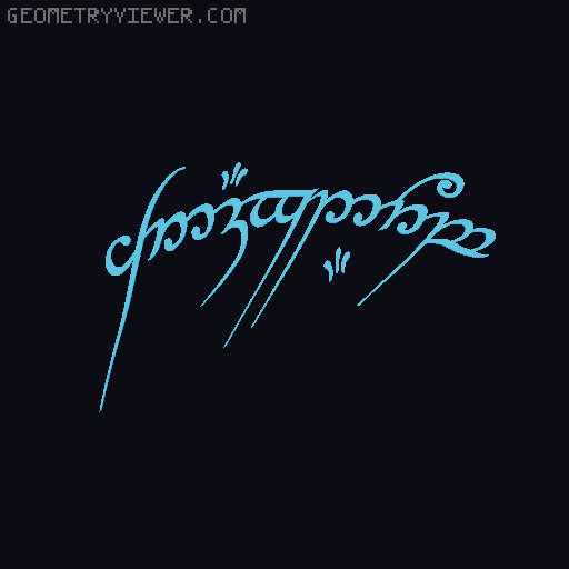 One Ring Inscription 3D model thumbnail