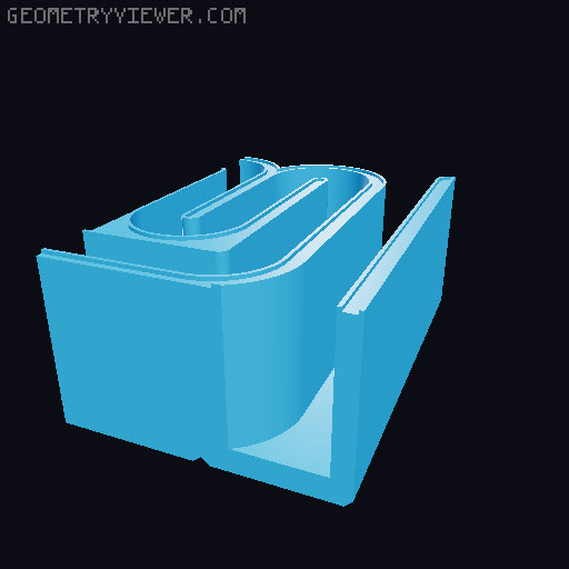 HexiBox Series: Dayton TCP115-4 7th Order Box Cut Into Smaller Chunks 3D model thumbnail
