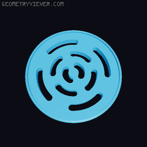 funny shopping cart tokens - 1EUR 3D model thumbnail