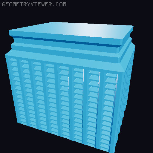 Prismatic Vase Mode Silica Gel Container. Super fast print 3D model thumbnail