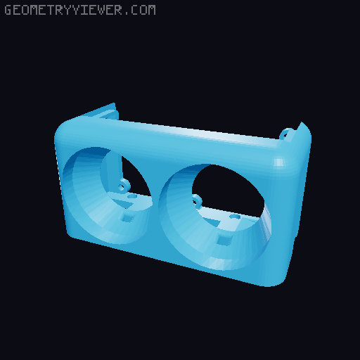 RE-RE-Remix-RGB BentoBox 2x 5015 radial fans HEPA/Carbon filter 3D model thumbnail