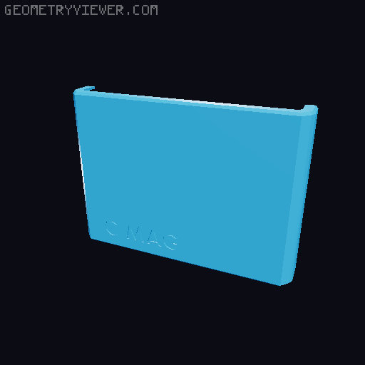 PB Design - External Carbon/HEPA Filter for original Creality K1 MAX Exhaust Fan 3D model thumbnail