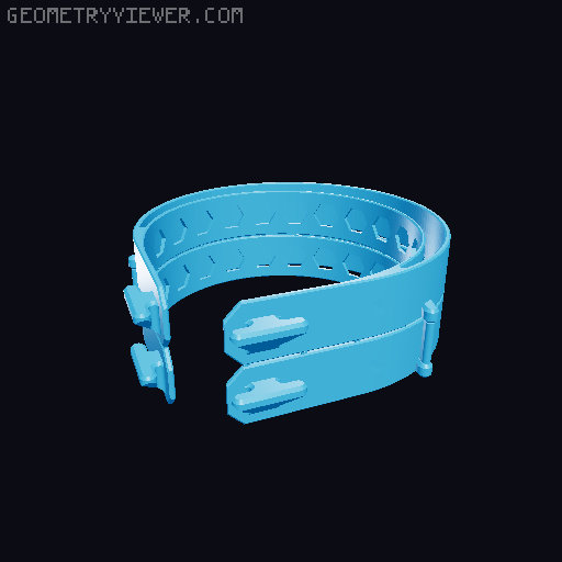 RC1 HEADBAND PRE-STACKED, SUPPORTED, NO LABEL 3D model thumbnail