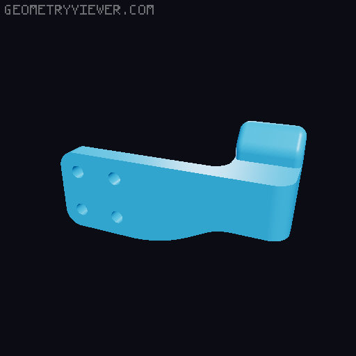 Universal Robots Teachpendant VESA mount  3D model thumbnail