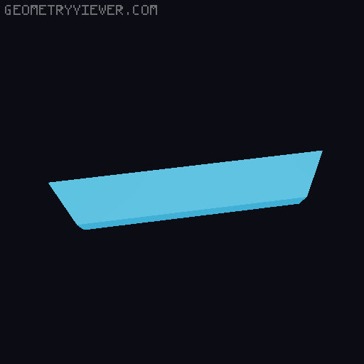 Modern Key Hanger - in line 3D model thumbnail